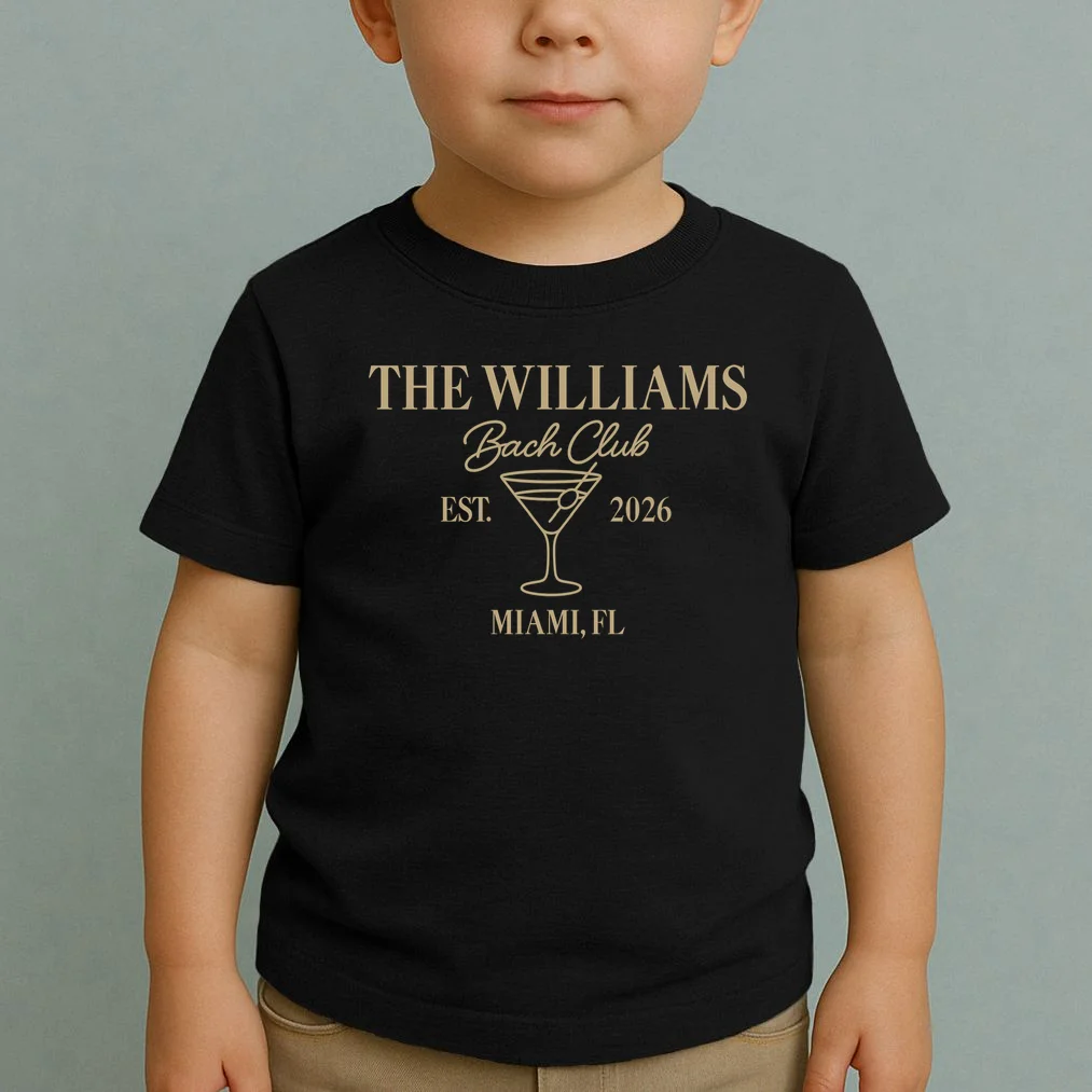 Custom Bach Club Bachelorette Trip Toddler T-Shirt - Front 1