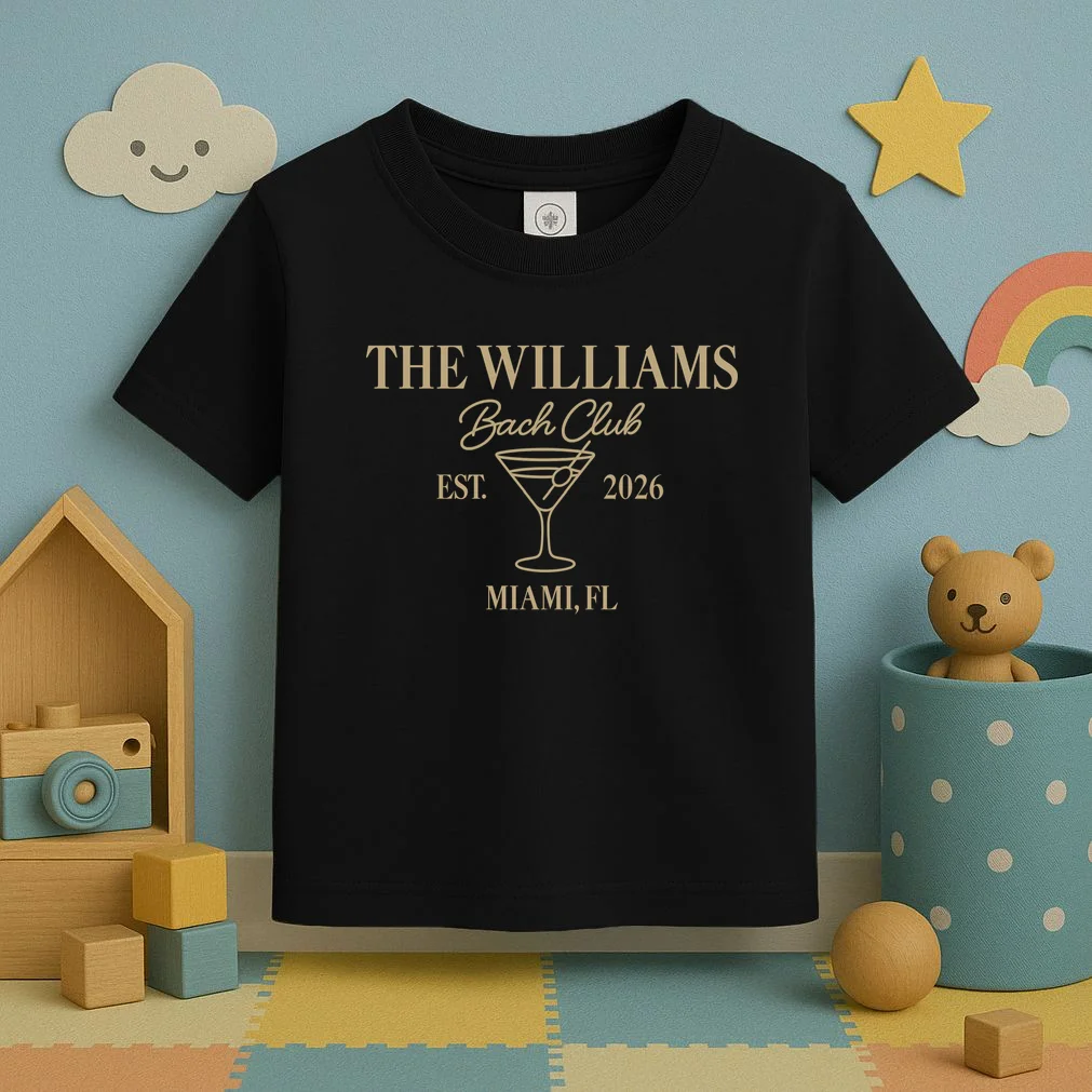 Custom Bach Club Bachelorette Trip Toddler T-Shirt - Front 2