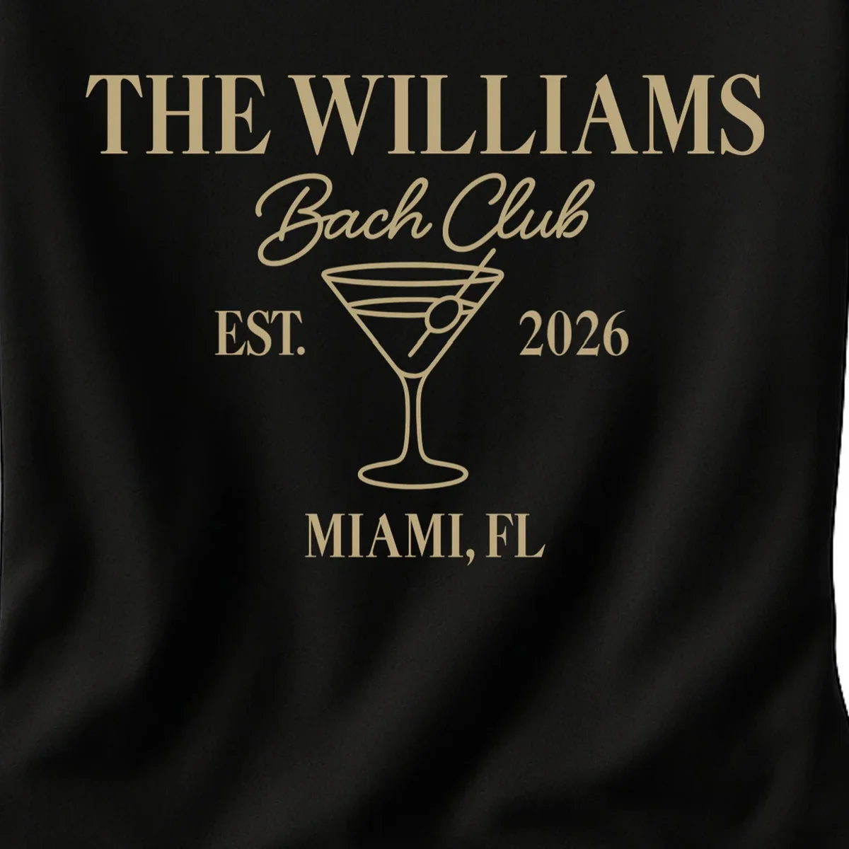 Custom Bach Club Bachelorette Trip Women's T-Shirt - Front - Close-up