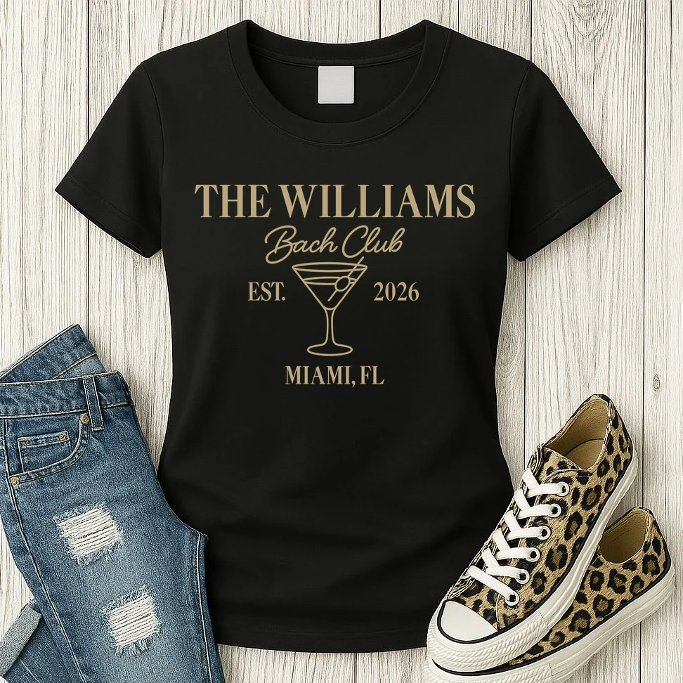 Custom Bach Club Bachelorette Trip Women's T-Shirt - Front 2