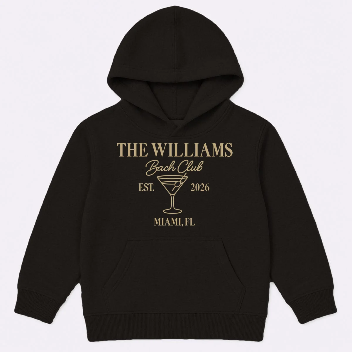 Custom Bach Club Bachelorette Trip Kids Hoodie - Front