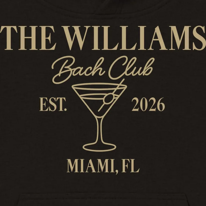 Custom Bach Club Bachelorette Trip Kids Hoodie - Front - Close-up