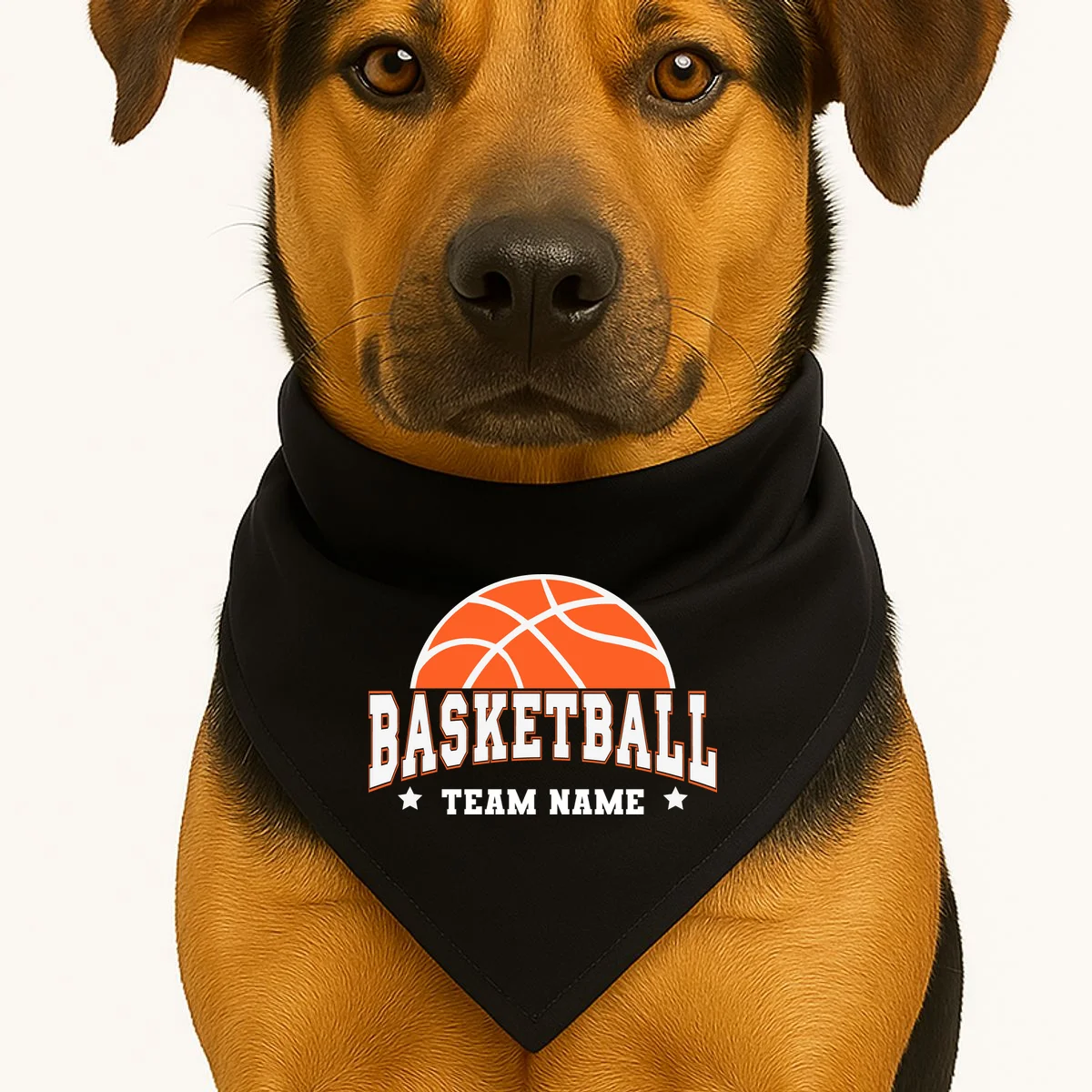 Custom Basketball Team Dog Bandana - Front 1