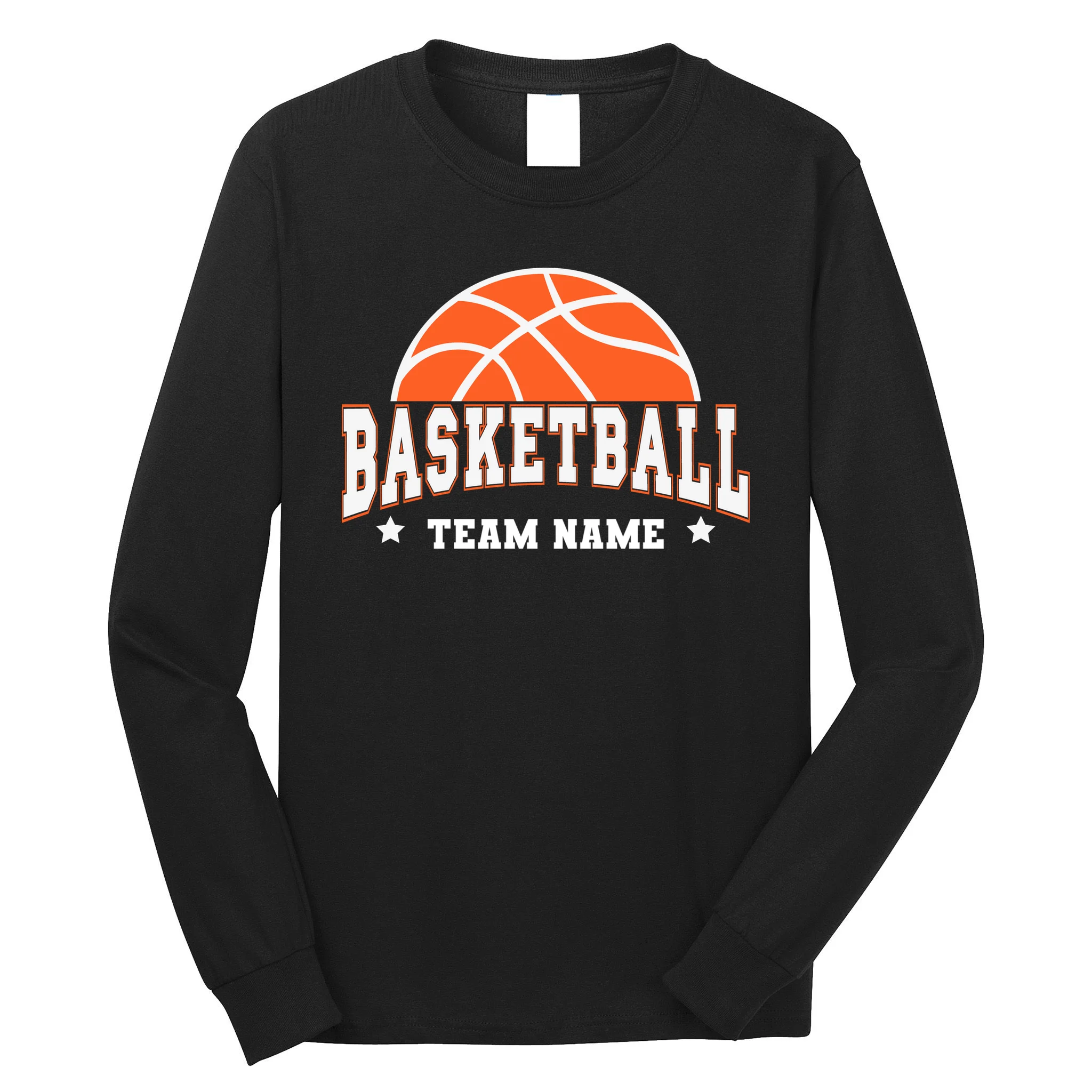 Custom Basketball Team Long Sleeve Shirt - Front