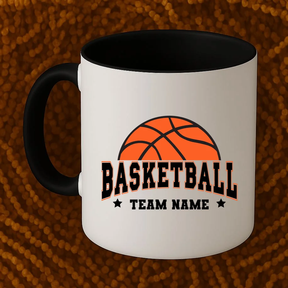 Custom Basketball Team Coffee Mug - Front 1