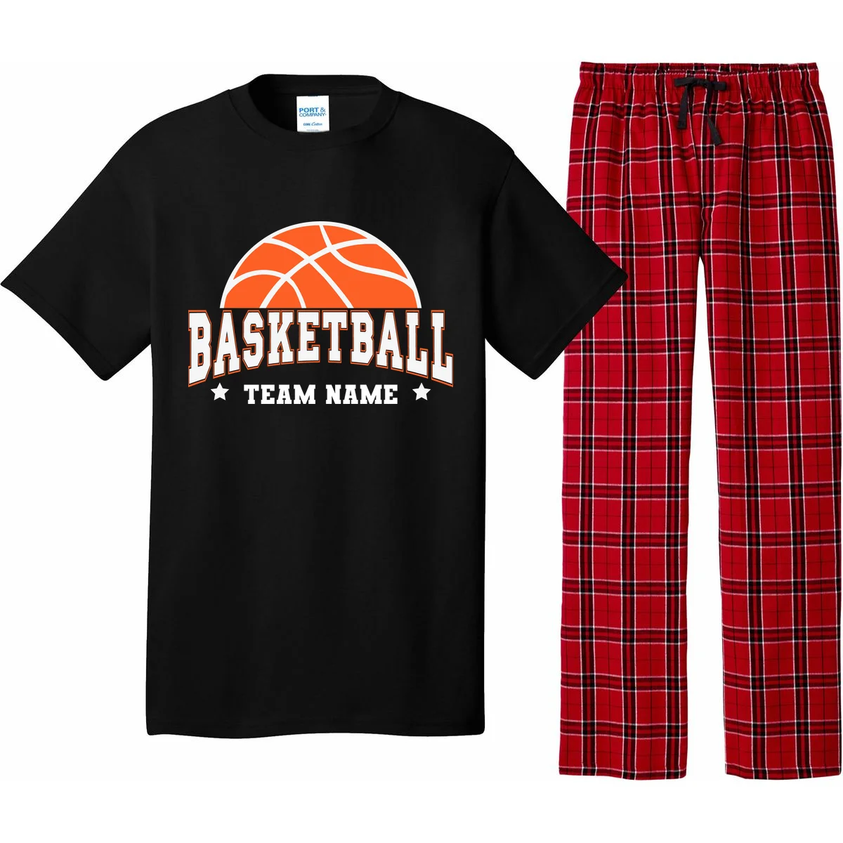 Custom Basketball Team Pajama Set - Front