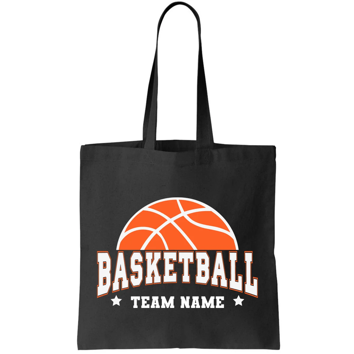 Custom Basketball Team Tote Bag - Front