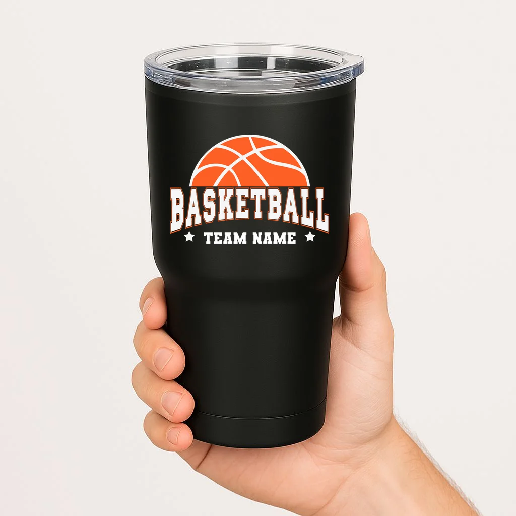 Custom Basketball Team 20oz Tumbler - Front 1