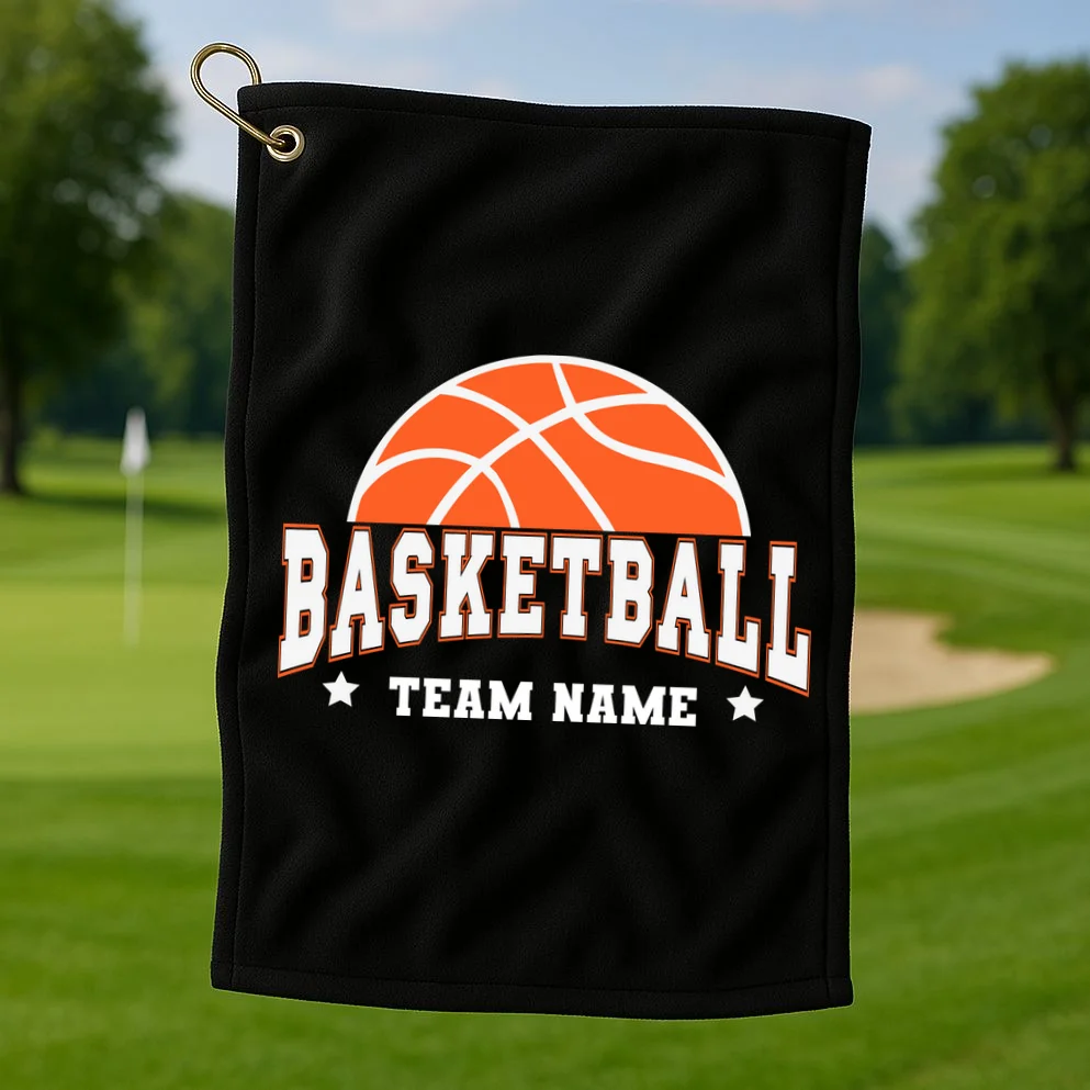 Custom Basketball Team Golf Towel - Front 1