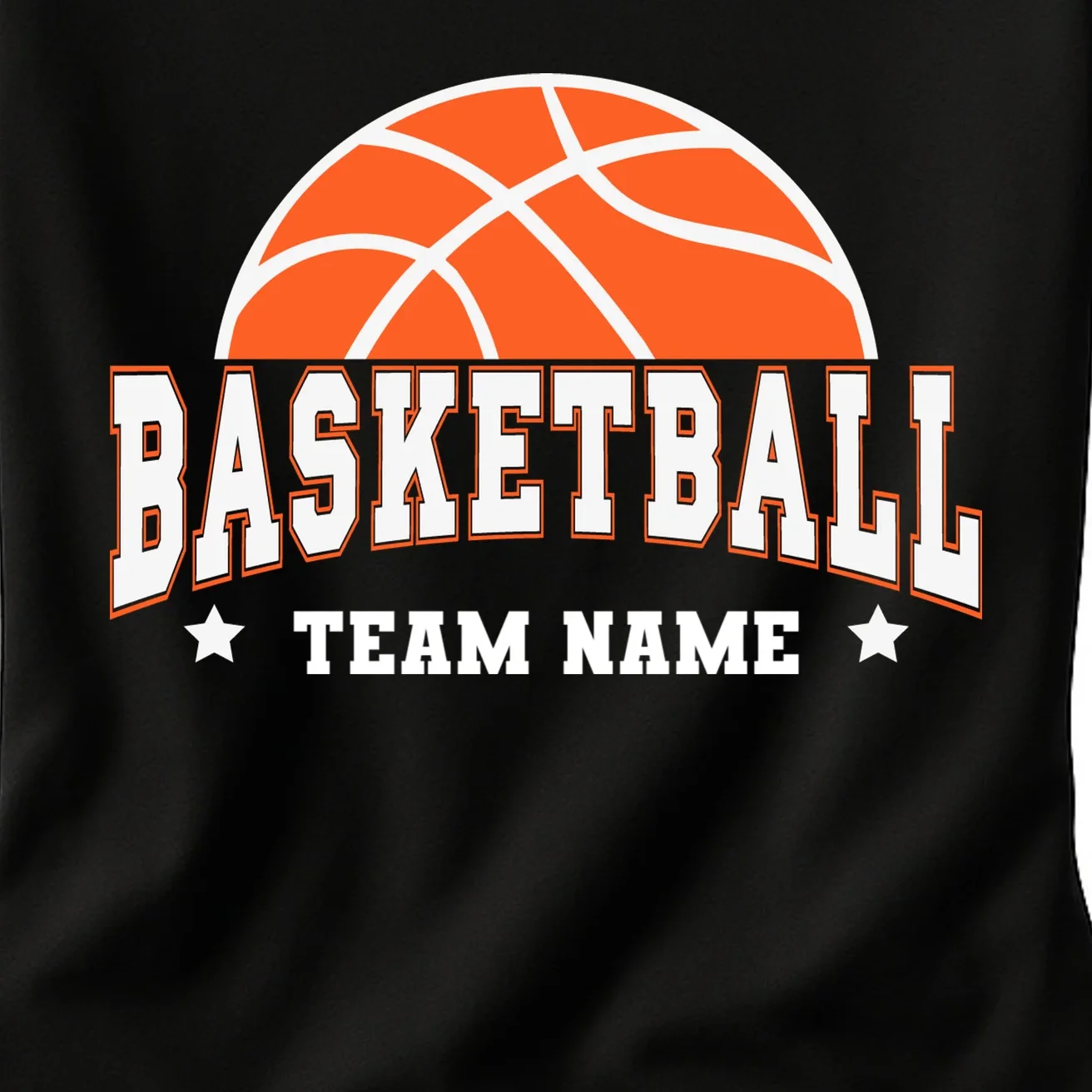 Custom Basketball Team Women's T-Shirt - Front - Close-up