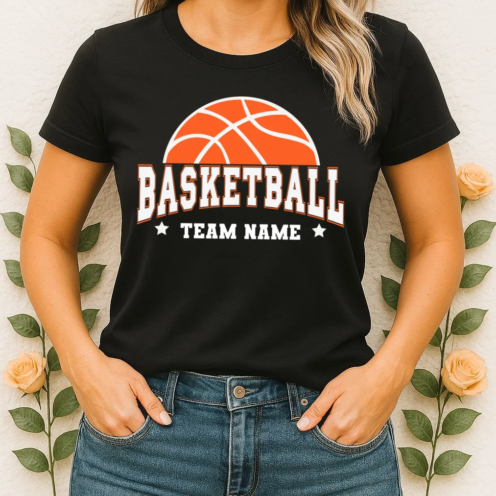 Custom Basketball Team Women's T-Shirt - Front 1