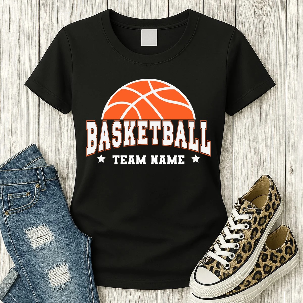Custom Basketball Team Women's T-Shirt - Front 2