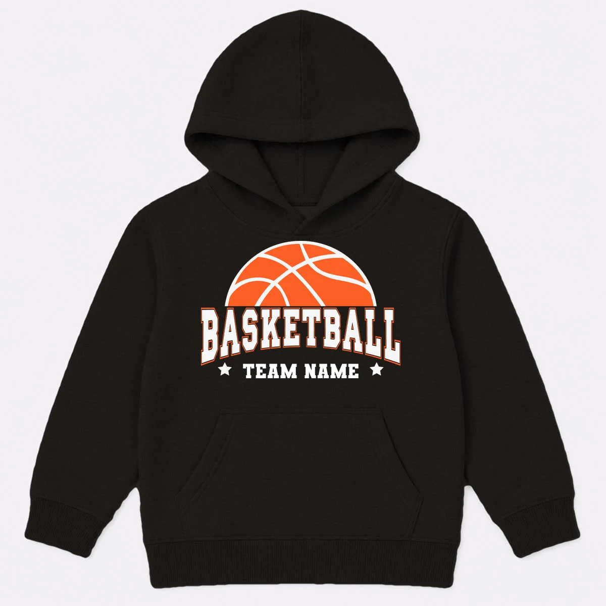 Custom Basketball Team Kids Hoodie - Front