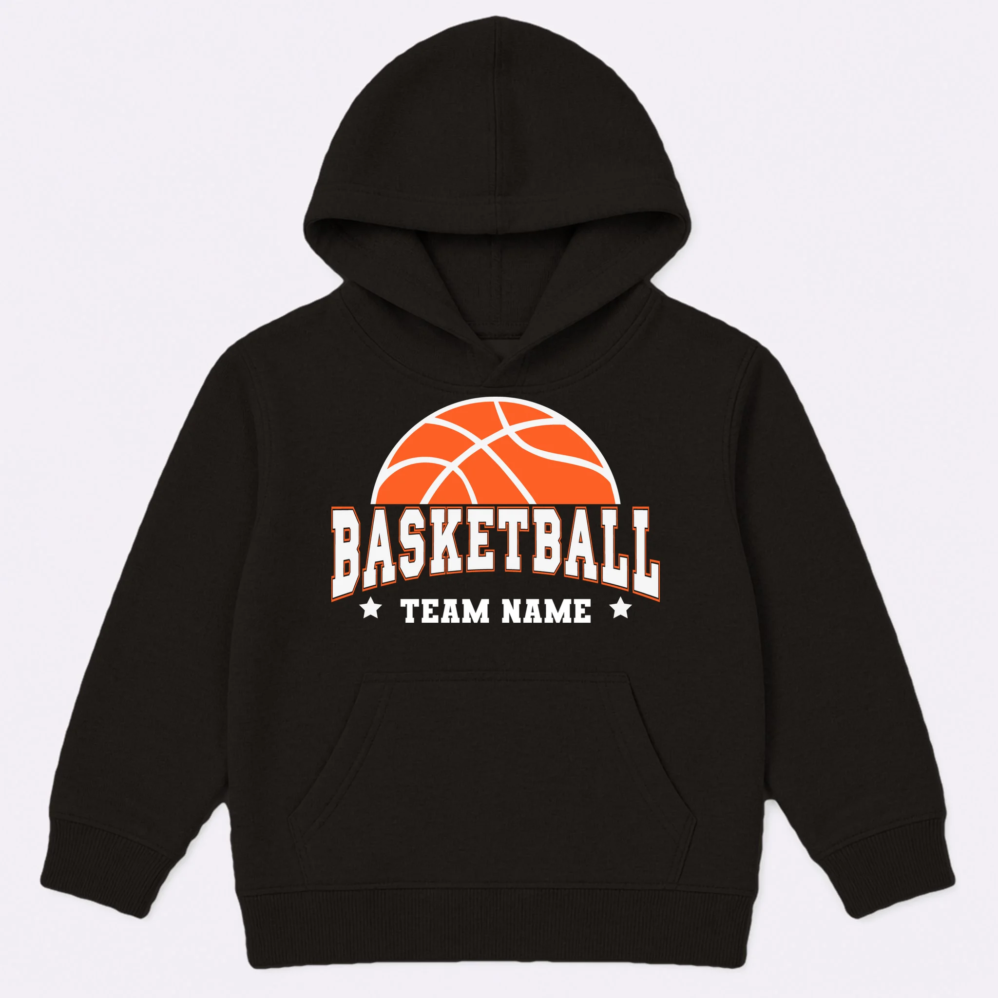 Custom Basketball Team Kids Hoodie - Front