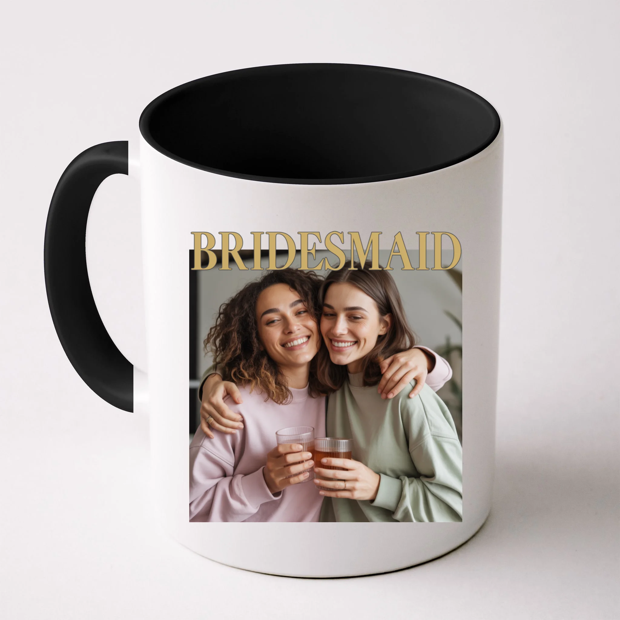 Custom Bridesmaid Upload Photo Personalized Bridesmaid Mug Front