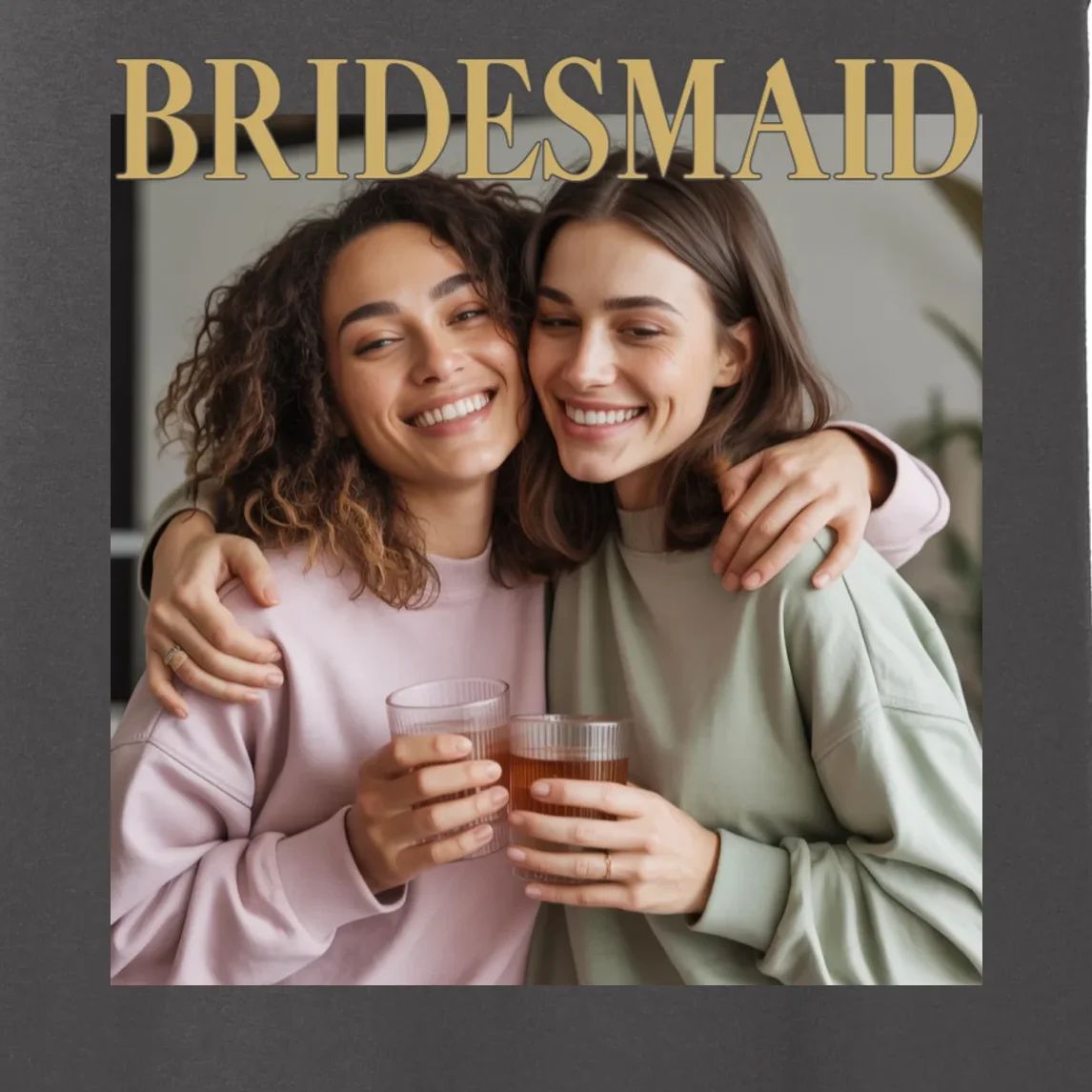 Custom Bridesmaid Upload Photo Personalized Bridesmaid Women's Tank Top - Front - Close-up