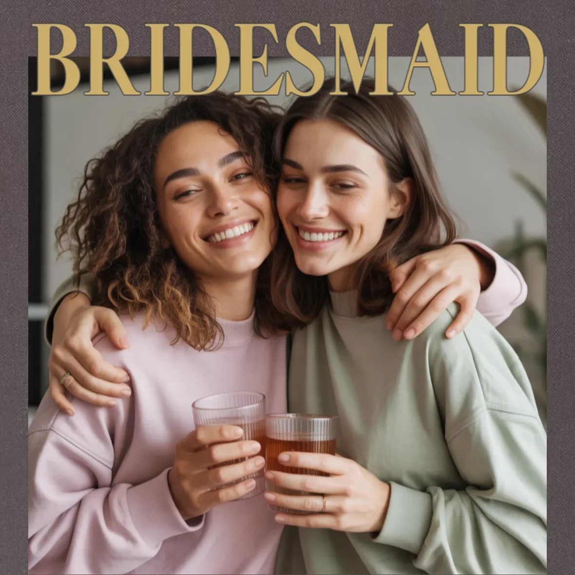 Custom Bridesmaid Upload Photo Personalized Bridesmaid Tote Bag - Front - Close-up