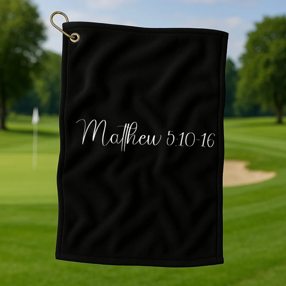 Custom Bible Verse,Enter Bible Berse,Custom Christian,Custom Christianity Personalized Gift Golf Towel - Front 1