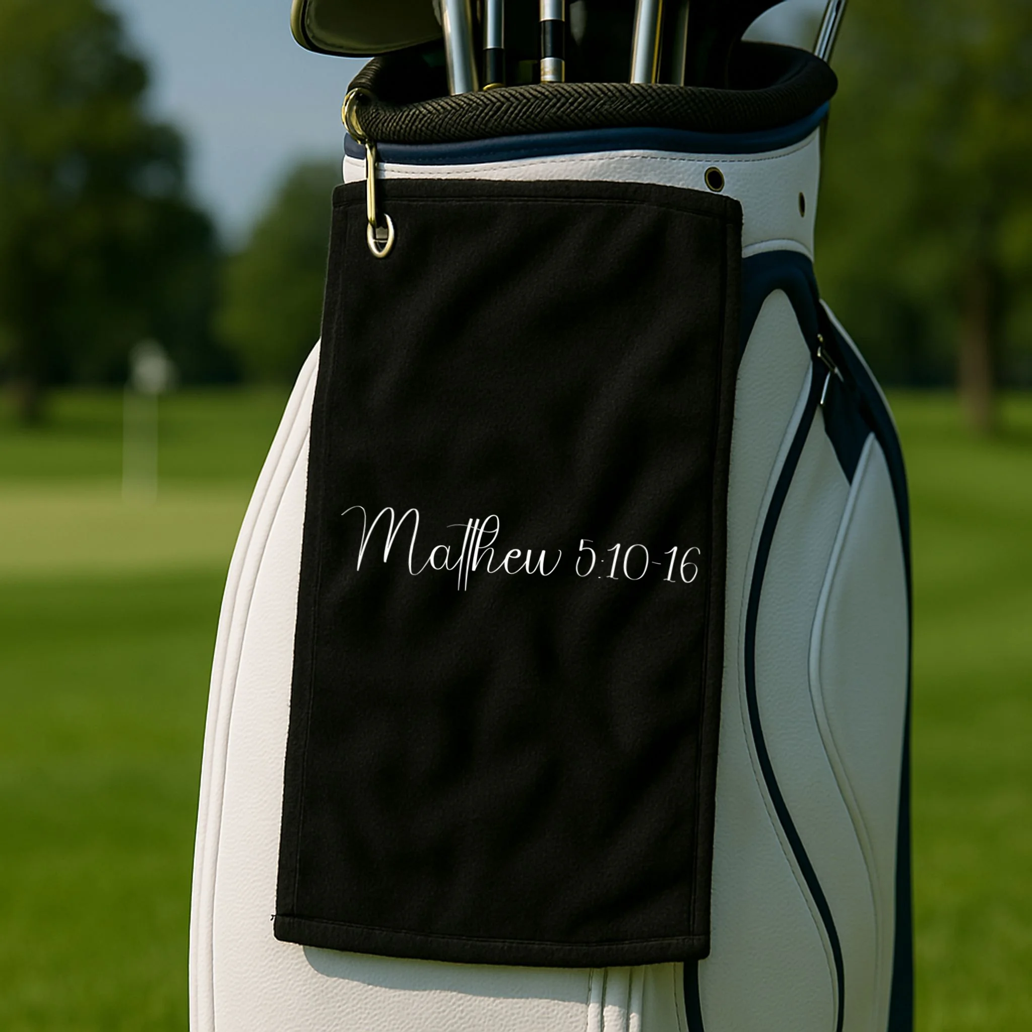 Custom Bible Verse,Enter Bible Berse,Custom Christian,Custom Christianity Personalized Gift Golf Towel - Front 2