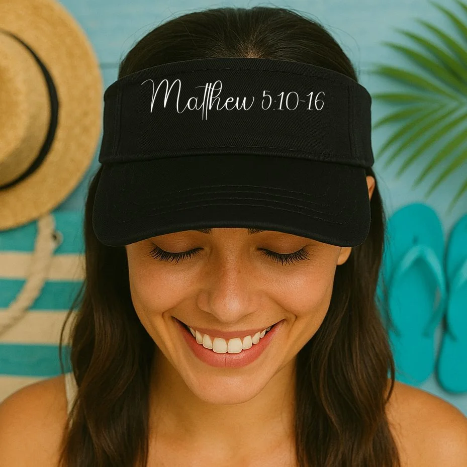 Custom Bible Verse,Enter Bible Berse,Custom Christian,Custom Christianity Personalized Gift Visor - Front 1