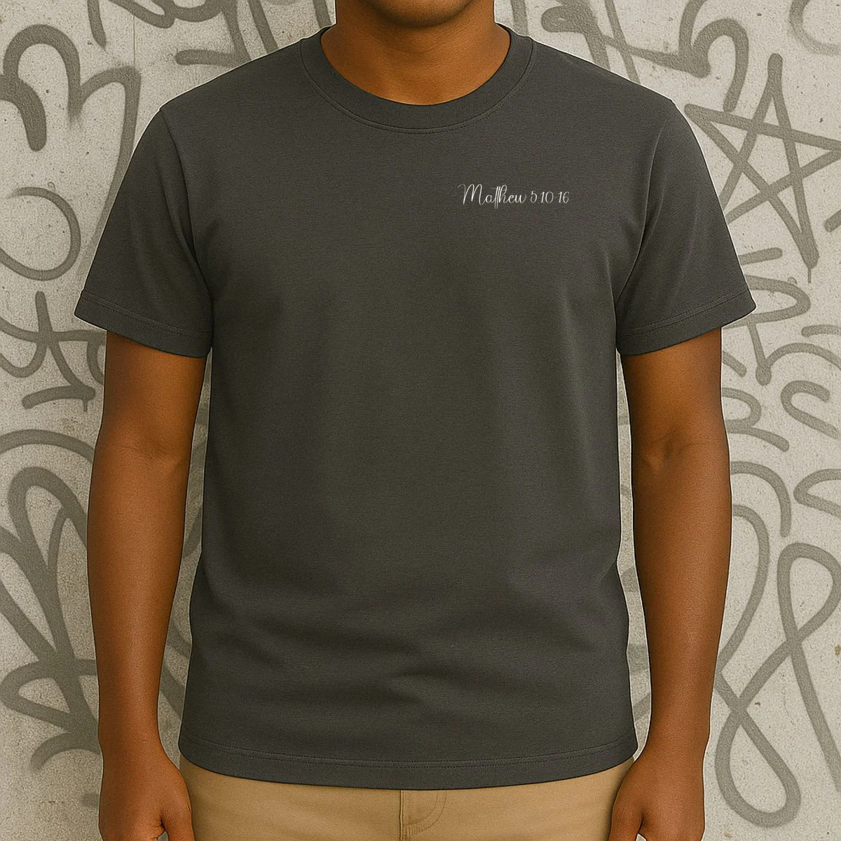 Custom Bible Verse,Enter Bible Berse,Custom Christian,Custom Christianity Personalized Gift T-Shirt - Front 3