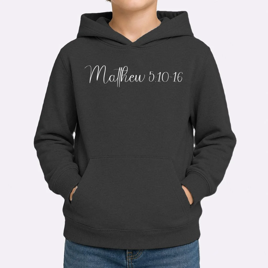 Custom Bible Verse,Enter Bible Berse,Custom Christian,Custom Christianity Personalized Gift Kids Hoodie - Front 1