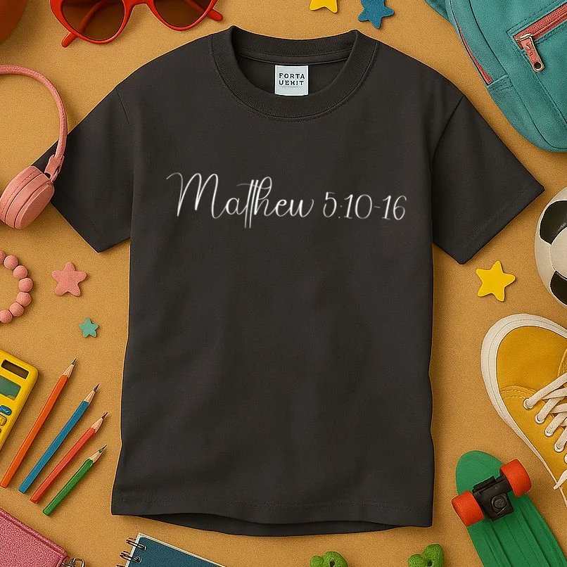 Custom Bible Verse,Enter Bible Berse,Custom Christian,Custom Christianity Personalized Gift Kids T-Shirt - Front 2