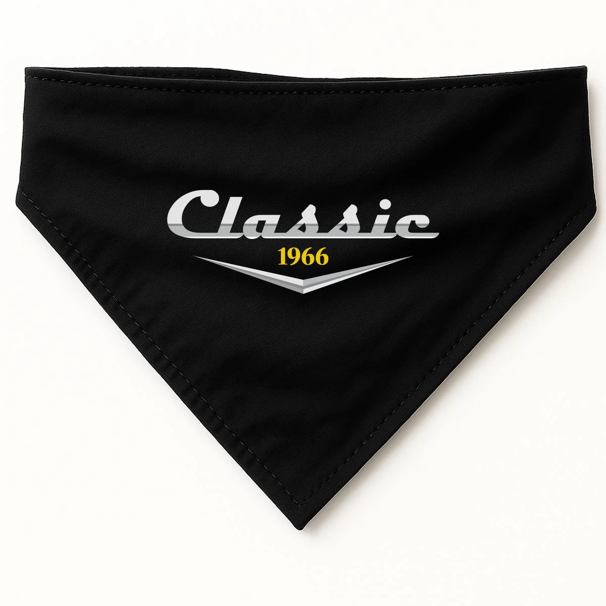 Classic Custom Birthday Year Dog Bandana - Front