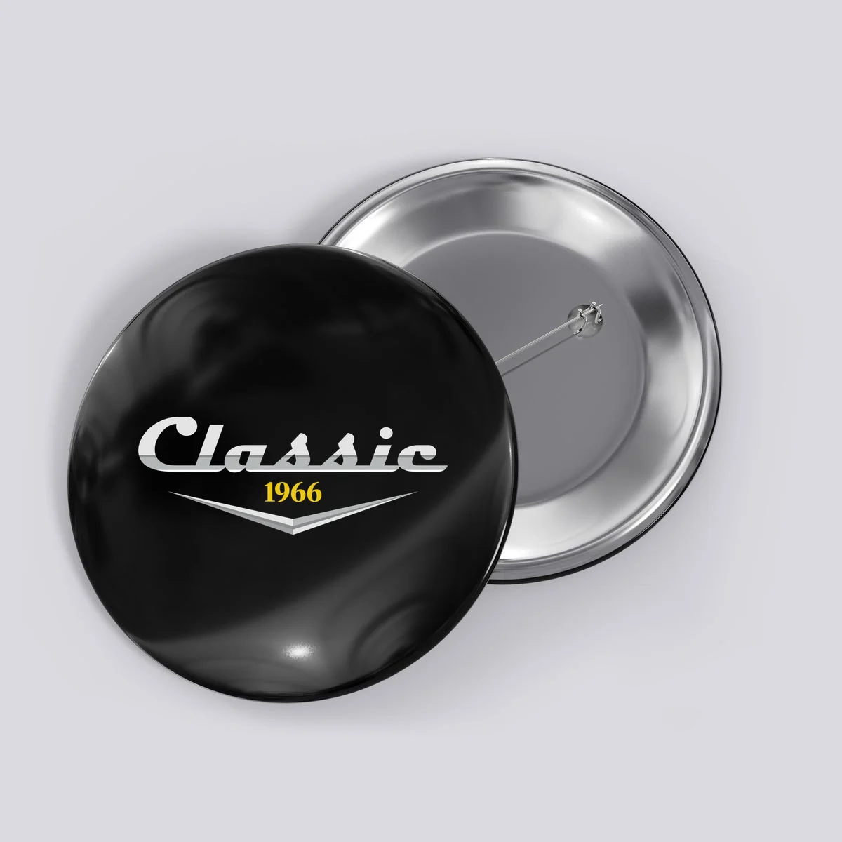 Classic Custom Birthday Year Button - Front