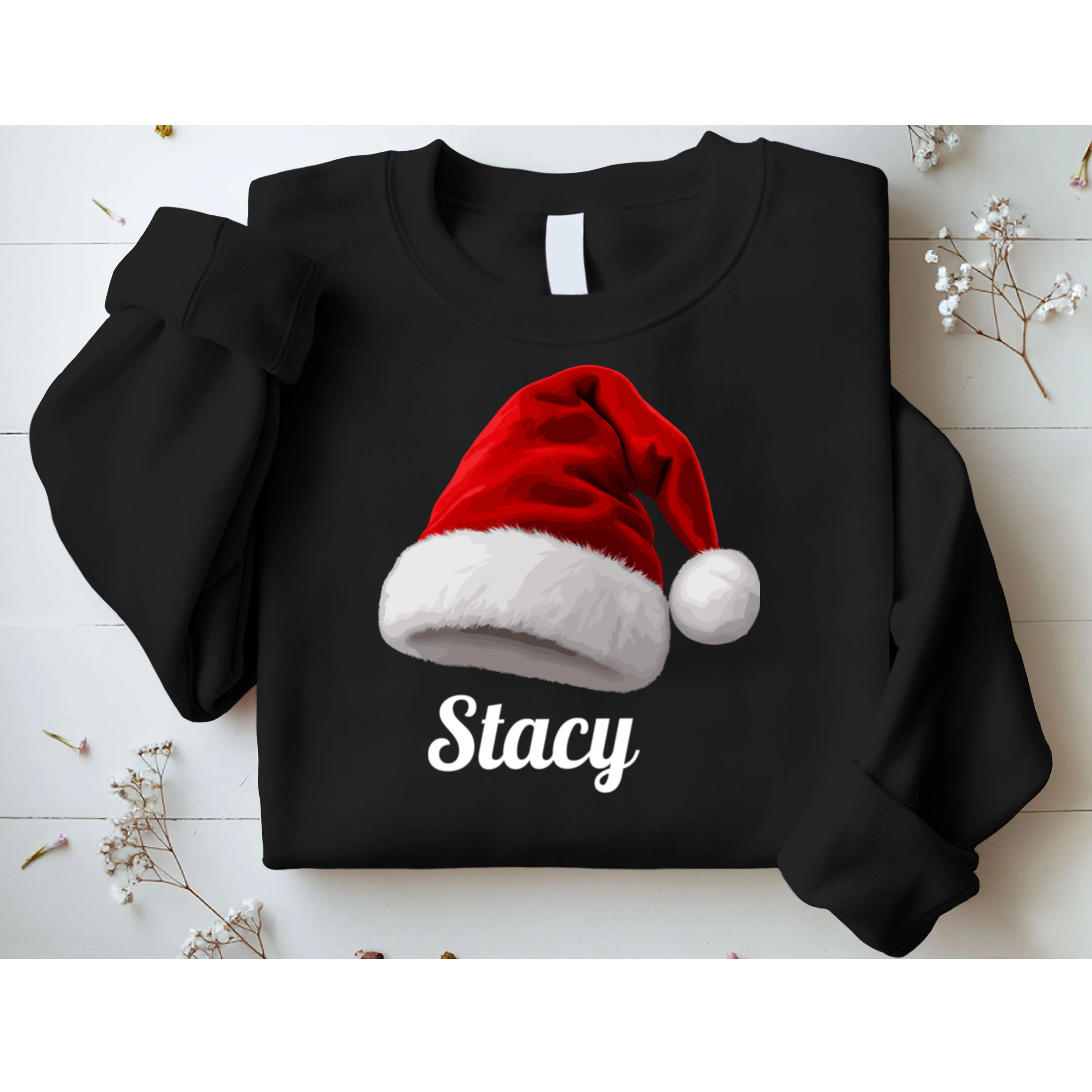 Christmas Cabin Crew | Rustic Mountain Christmas Design Men's Sweatshirt - Front 1