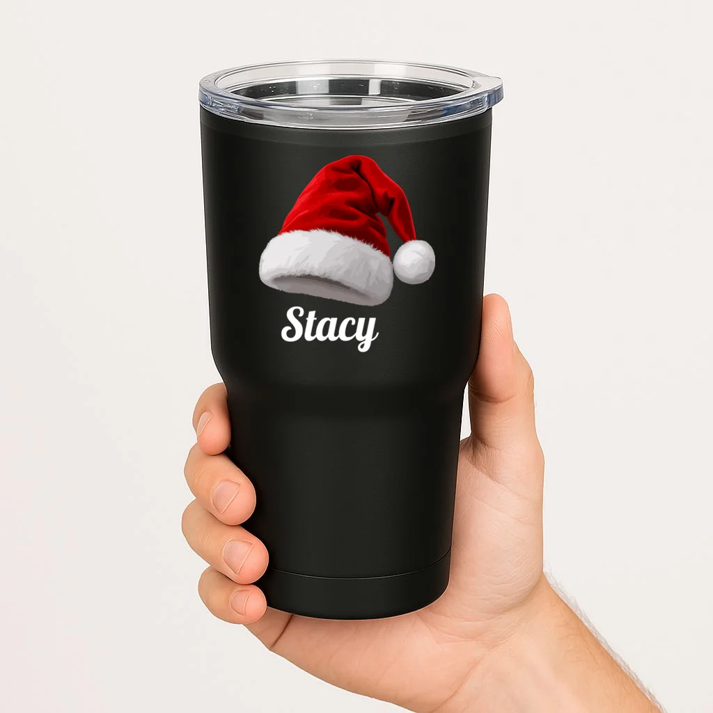 Christmas Cabin Crew | Rustic Mountain Christmas Design 20oz Tumbler - Front 1