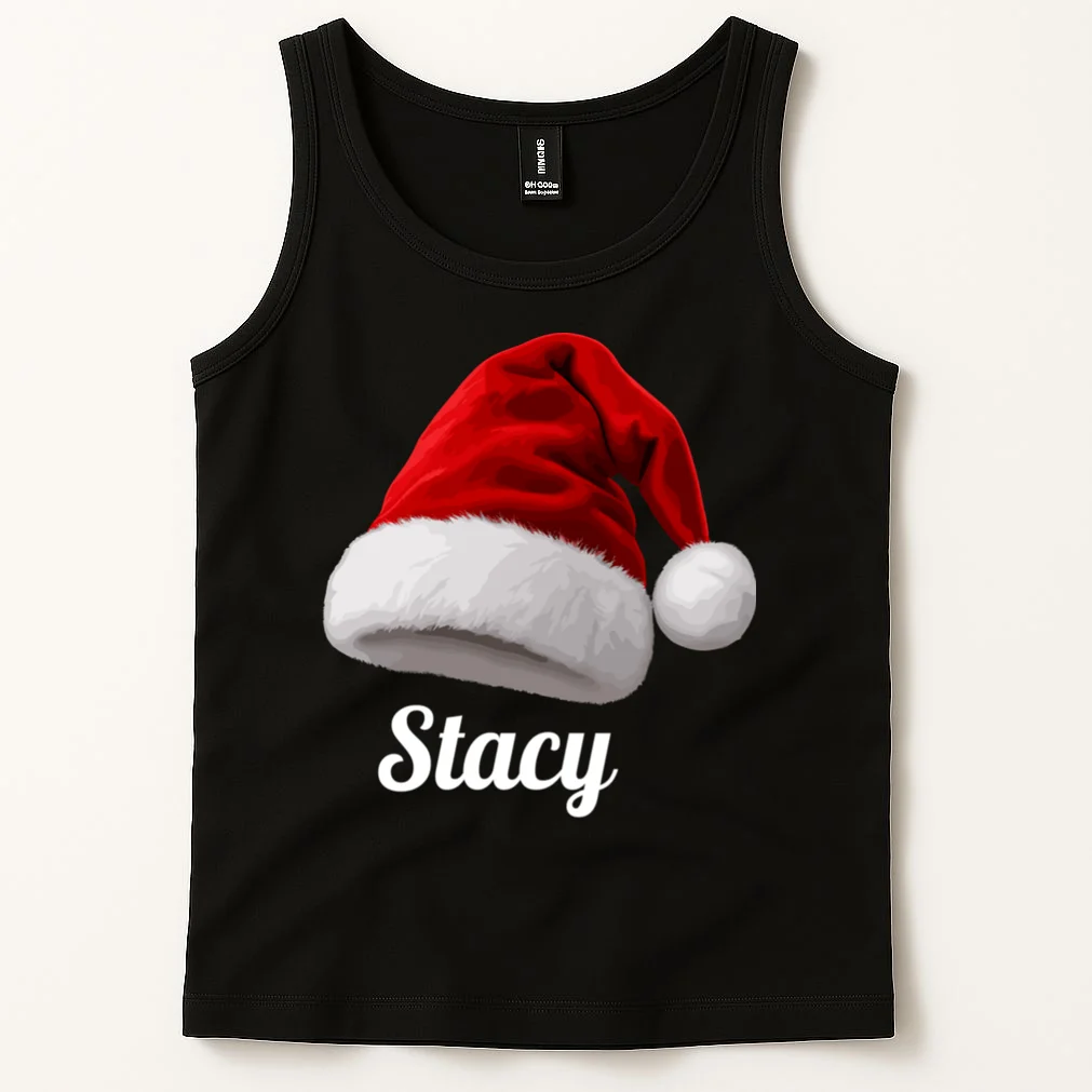Christmas Cabin Crew | Rustic Mountain Christmas Design Men's Tank Top - Front 1
