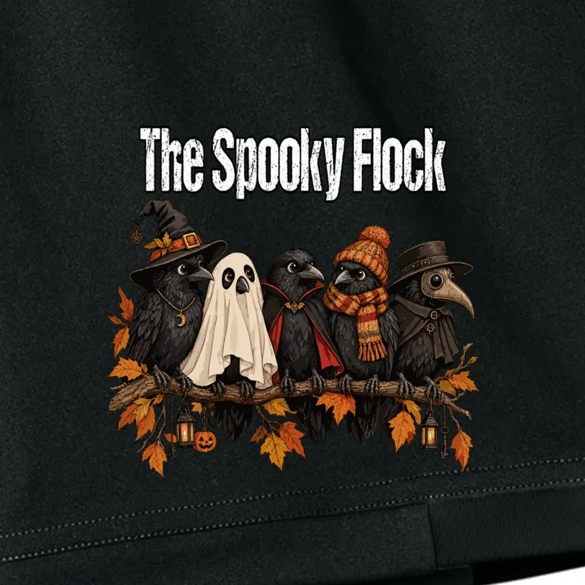 Creepy Crow Crew – Halloween Edition Kids Shorts - Front - Close-up