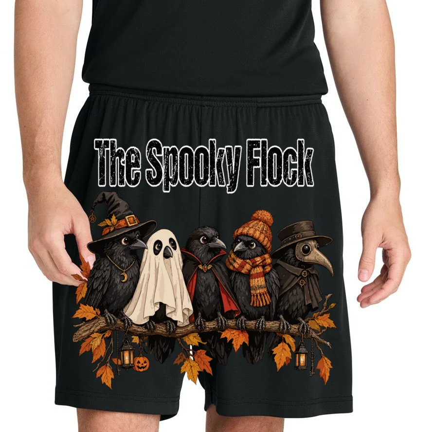 Creepy Crow Crew – Halloween Edition Men's Shorts - Front 1