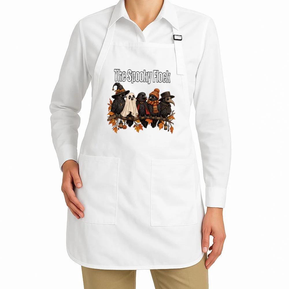 Creepy Crow Crew – Halloween Edition Apron - Front 1