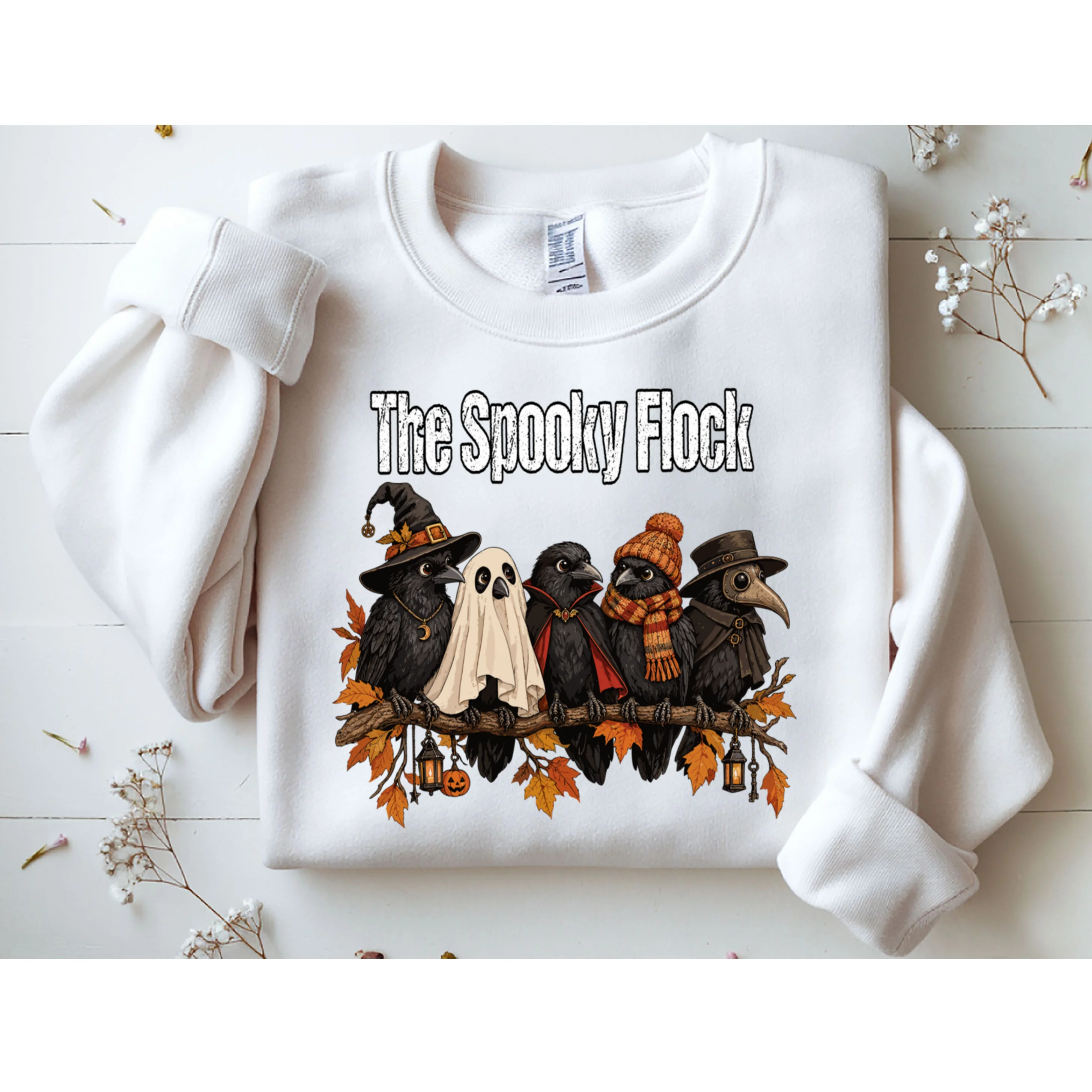 Creepy Crow Crew – Halloween Edition Men's Sweatshirt - Front 1