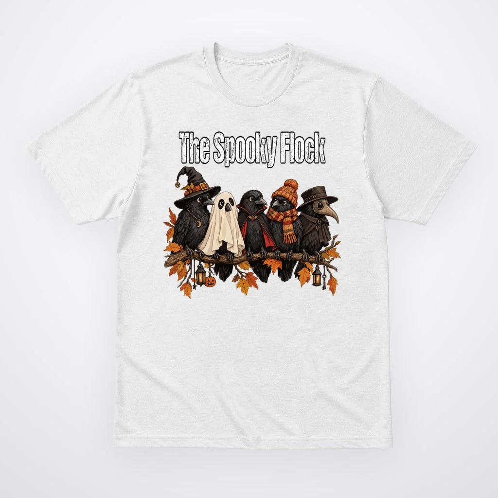 Creepy Crow Crew – Halloween Edition Men's T-Shirt Front