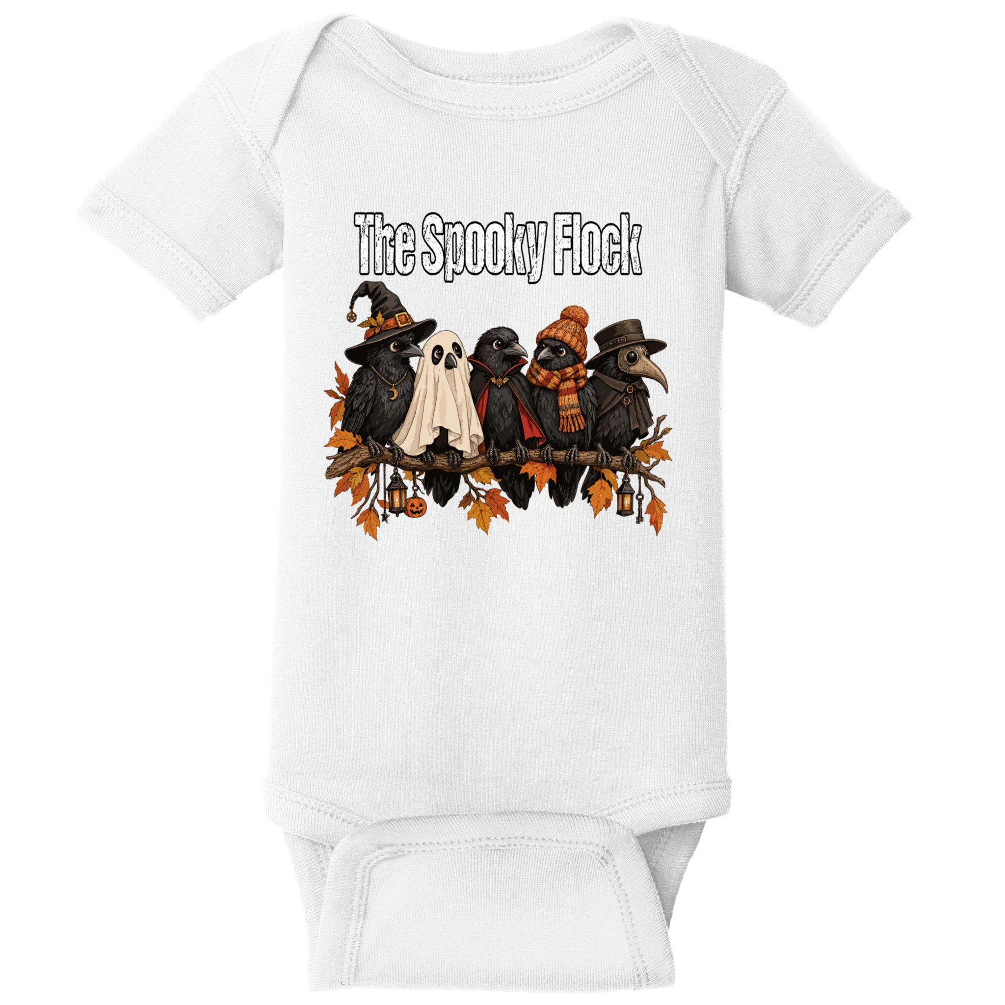 Creepy Crow Crew – Halloween Edition Baby Bodysuit - Front