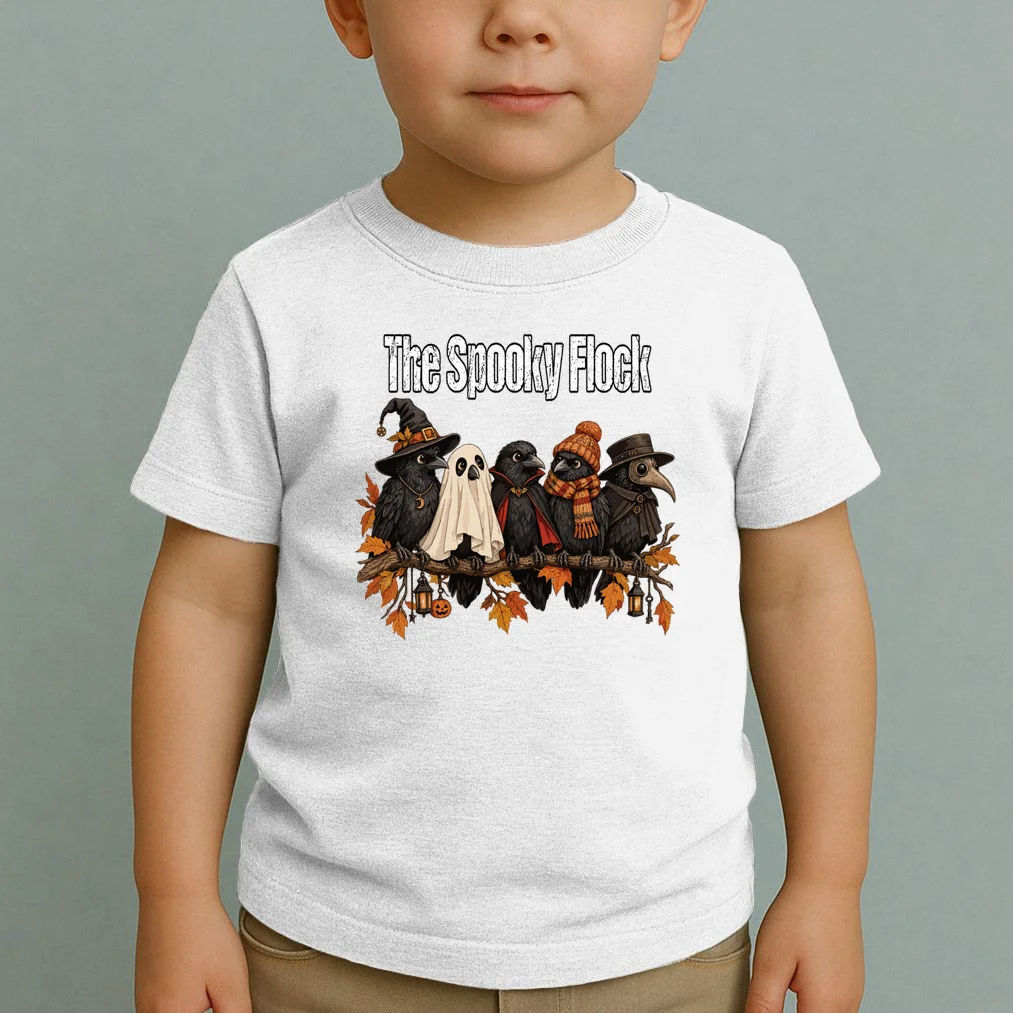 Creepy Crow Crew – Halloween Edition Toddler T-Shirt - Front 1