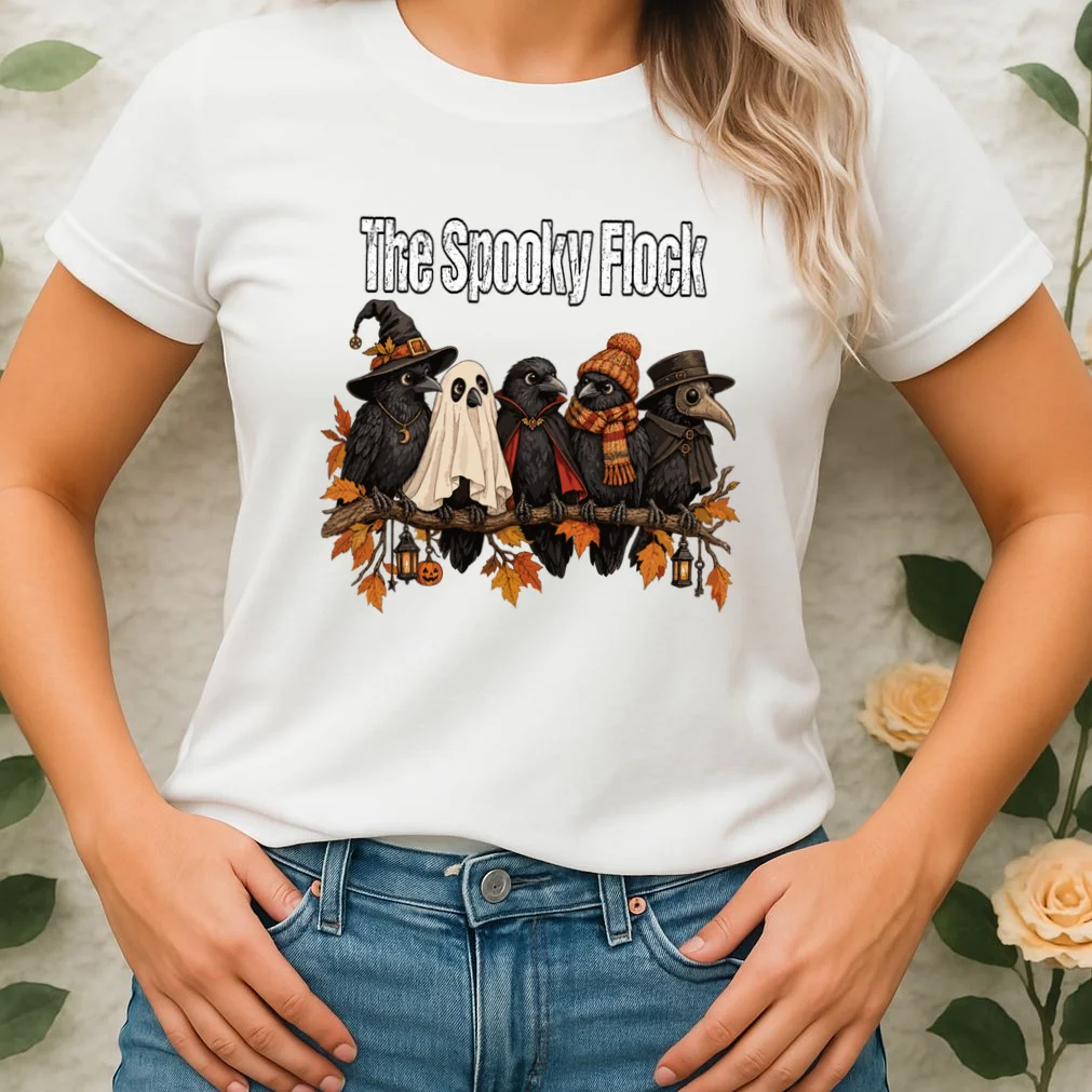 Creepy Crow Crew – Halloween Edition Women's T-Shirt - Front 1