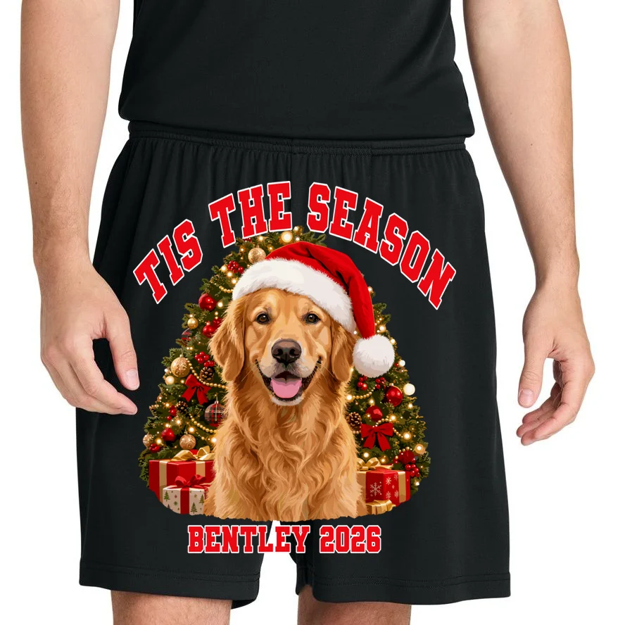 Personalized Dog Christmas Portrait – Custom Pet Photo Holiday Design Men's Shorts - Front 1