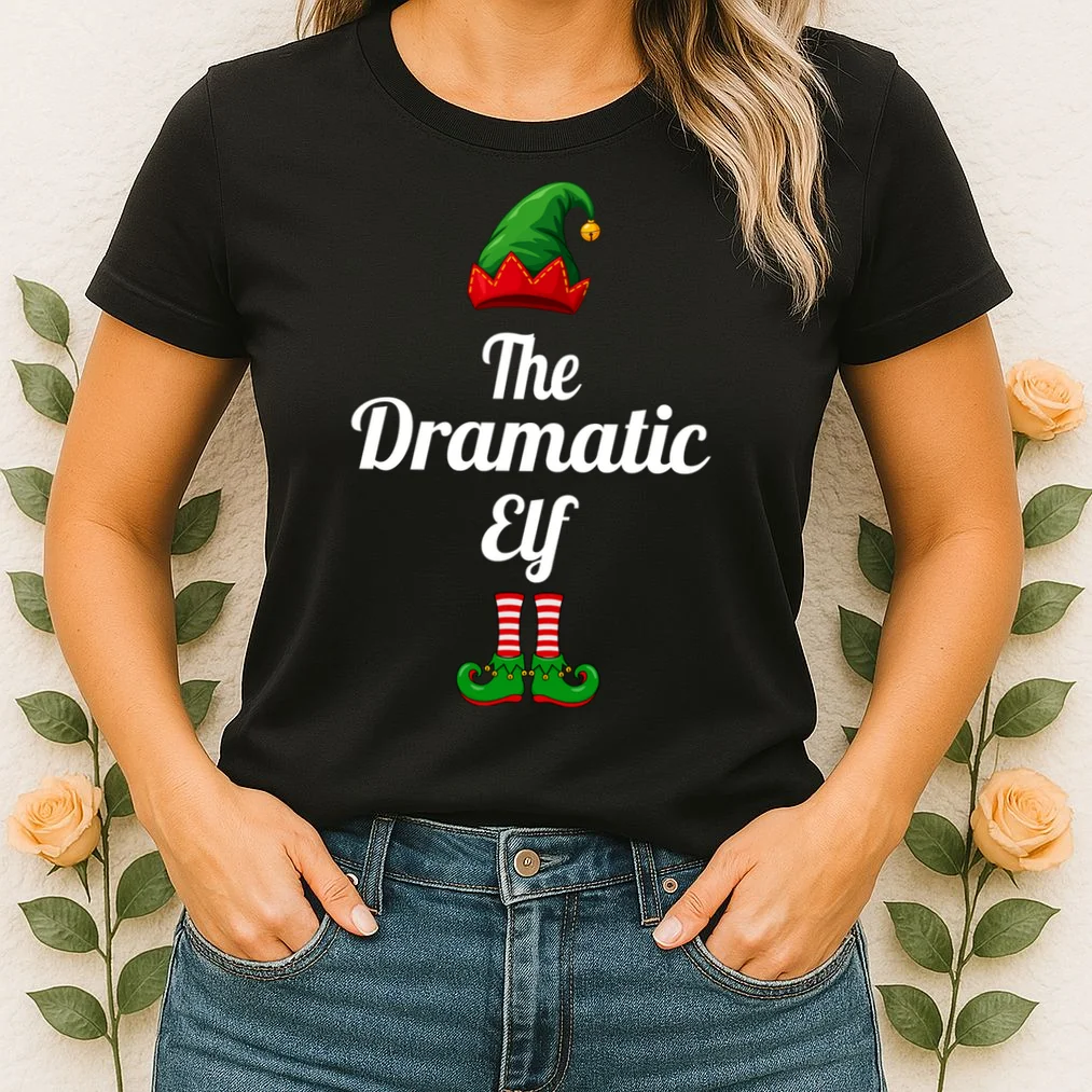 Custom Text Elf Design – Christmas Hat & Curled Shoes Women's T-Shirt - Front 1