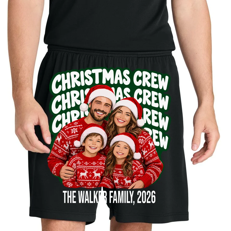 Christmas Crew Family Photo Design 2026 Men's Shorts - Front 1