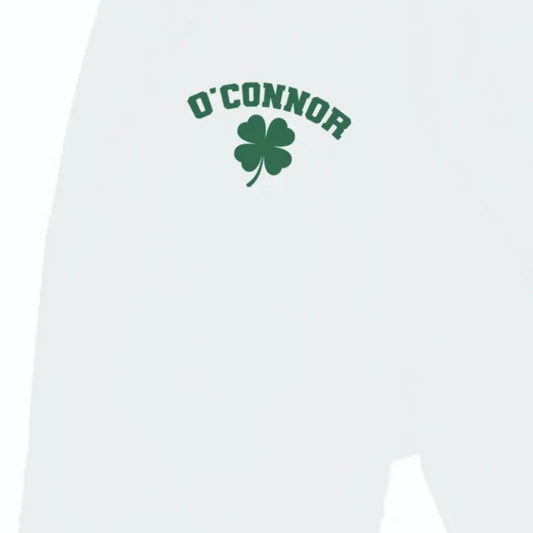 Cute Custom Name St Patricks Day Clover Men's Sweatpants - Front - Close-up
