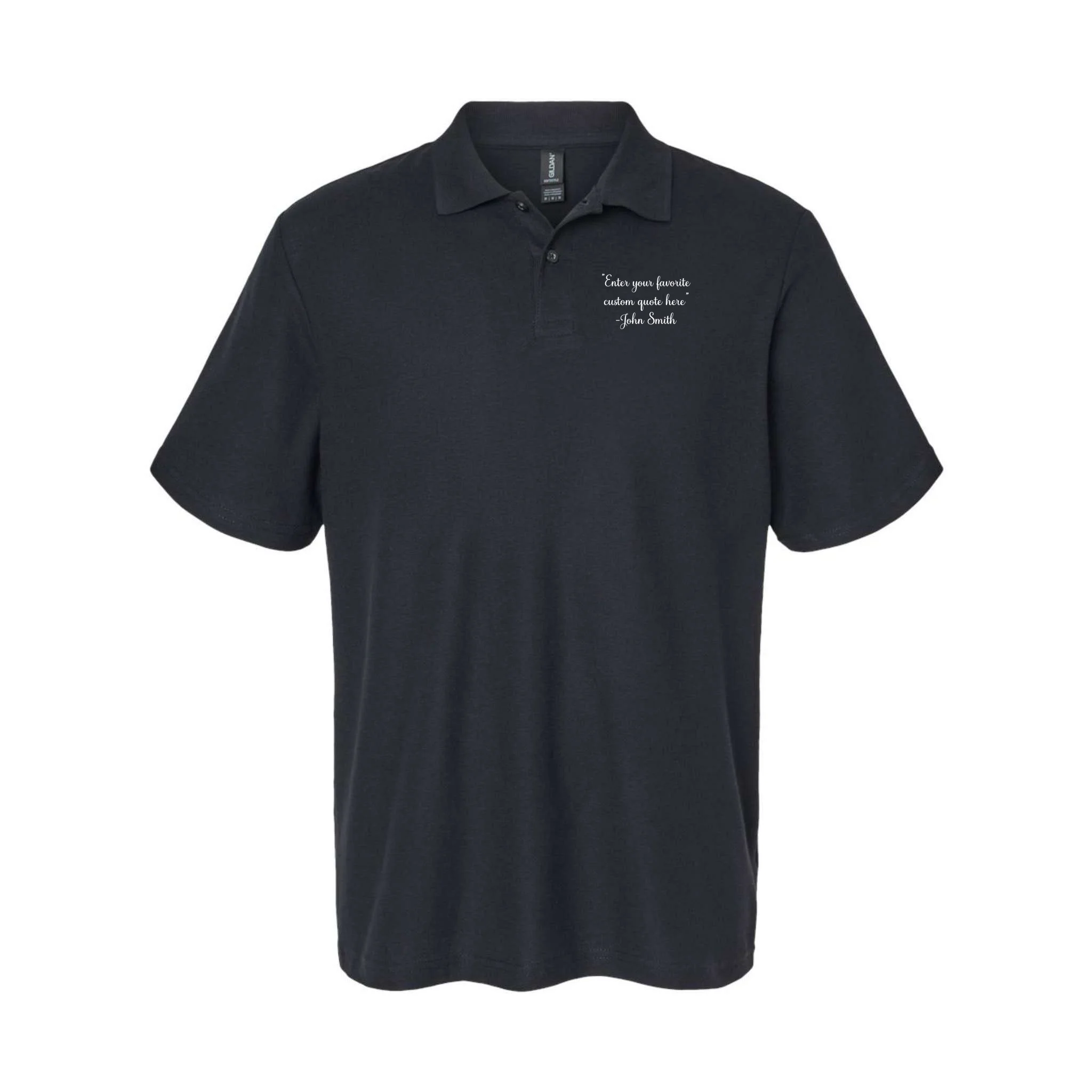 Custom Quote Men's Polo - Front