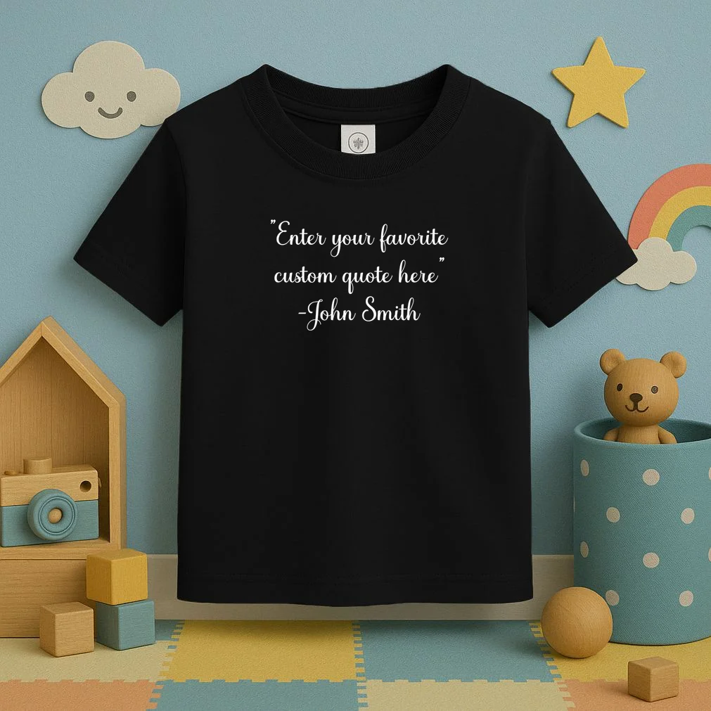 Custom Quote Toddler T-Shirt - Front 2