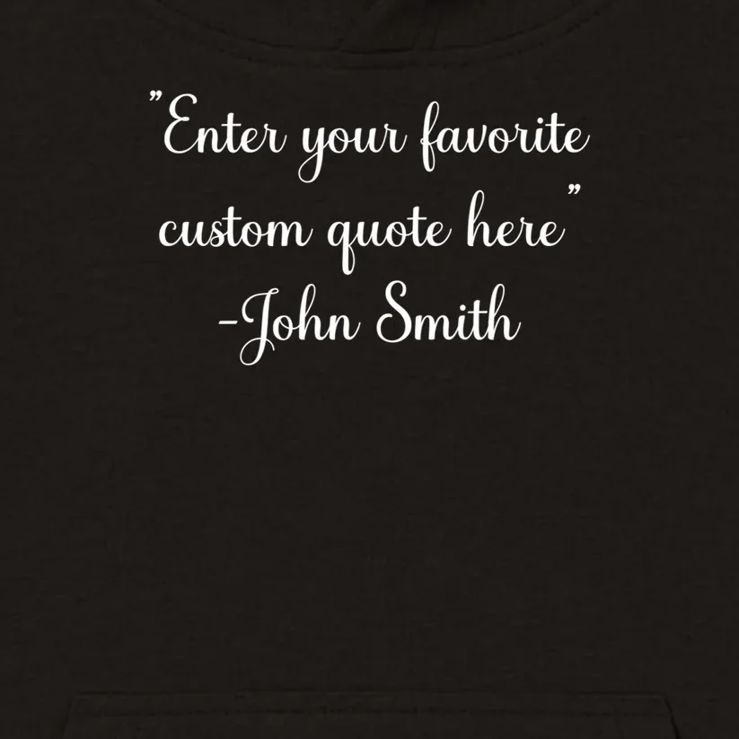 Custom Quote Kids Hoodie - Front - Close-up