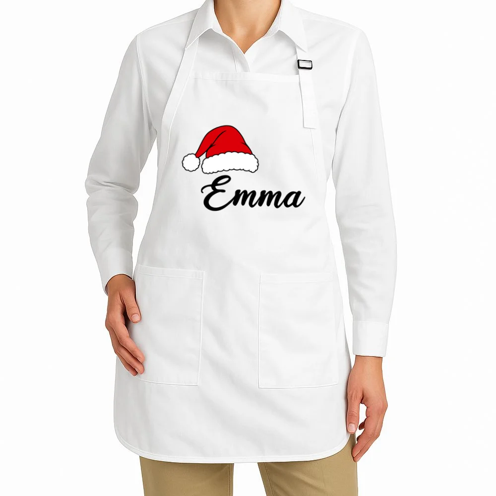 Custom Personalized Christmas Name Apron - Front 1