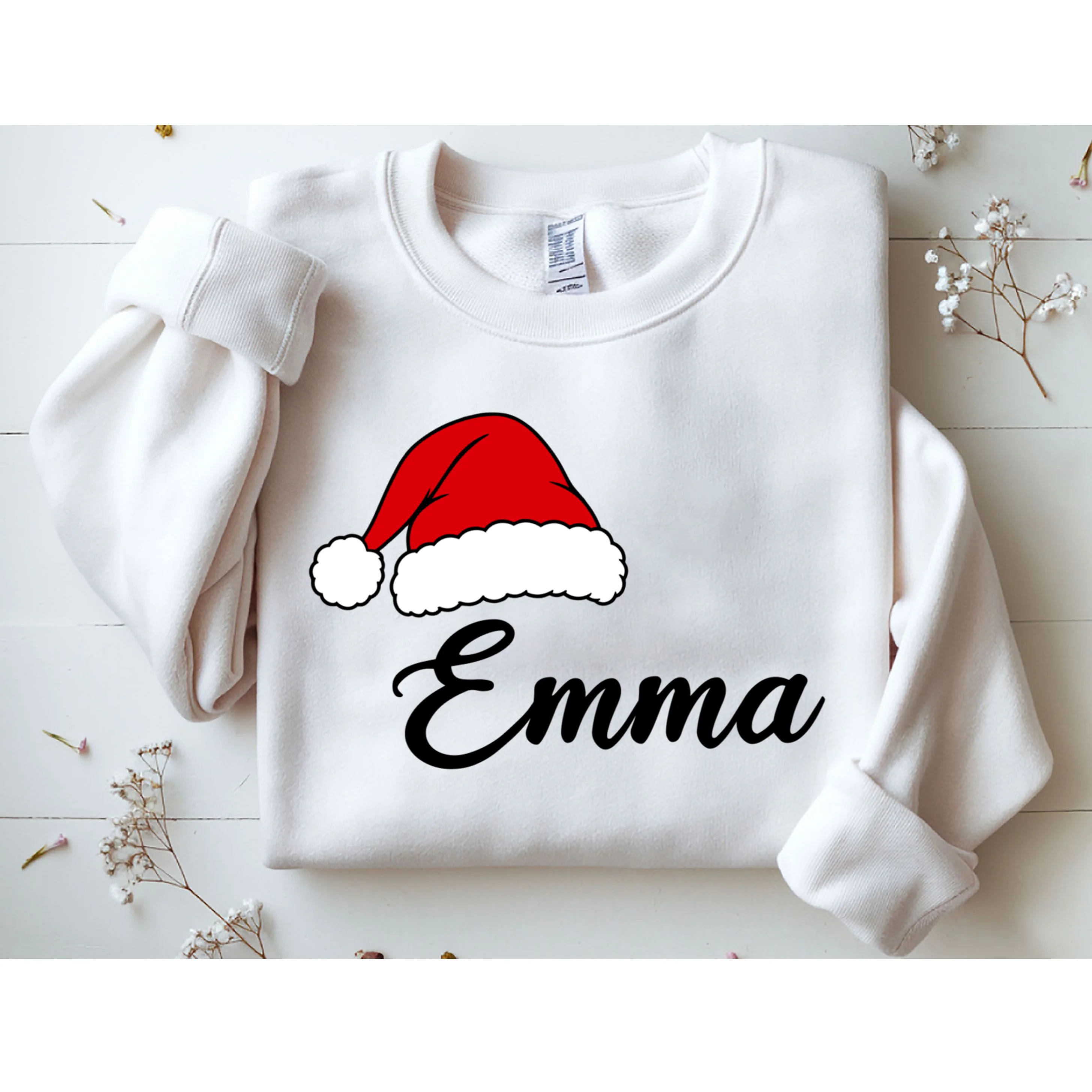 Custom Personalized Christmas Name Men's Sweatshirt - Front 1