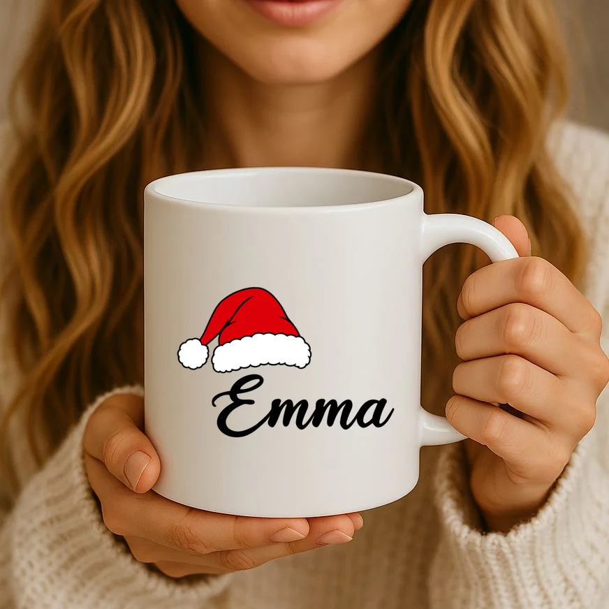 Custom Personalized Christmas Name Mug - Front 2